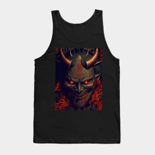 Asian Demon face Tank Top